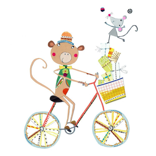 Circus Monkey Poster Print by Katherine and Elizabeth Pope - Item # VARPDX40421