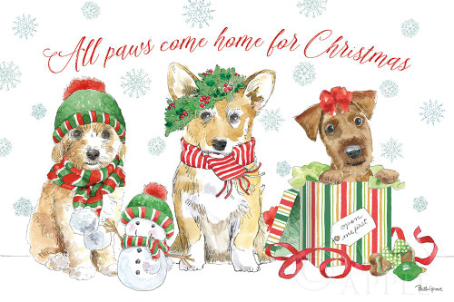 Holiday Paws I Poster Print by Beth Grove - Item # VARPDX44148