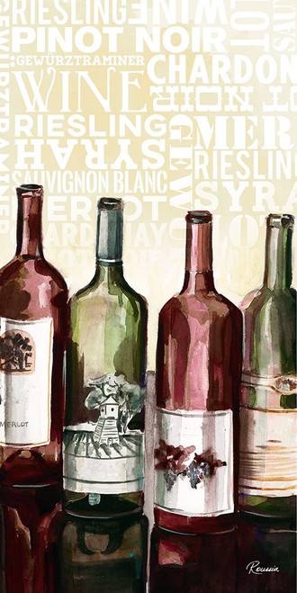 Wine Typography II Poster Print by Heather A. French-Roussia - Item # VARPDX9647K