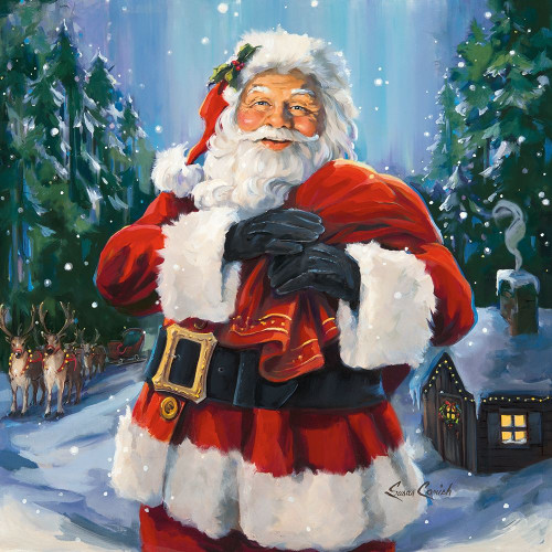 Santas Snowy Night Poster Print by Susan Comish - Item # VARPDXSCM1424