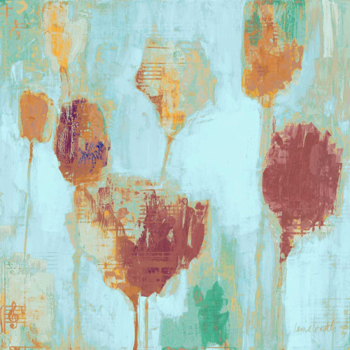 Poppy Song on Blue Poster Print by Lanie Loreth - Item # VARPDX11497D