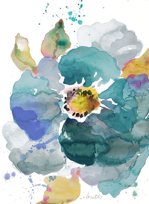 Watercolor Modern Blue Poppy Poster Print by Lanie Loreth - Item # VARPDX11866B