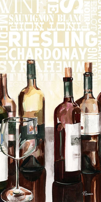 Wine Typography I Poster Print by Heather A. French-Roussia - Item # VARPDX9647J