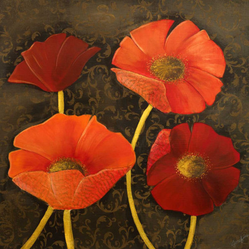 Gilded Floral I Poster Print by Josefina - Item # VARPDX10365
