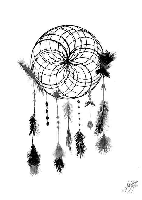 Dark Midnight Dream Catcher II Poster Print by Julie DeRice - Item # VARPDX12561E