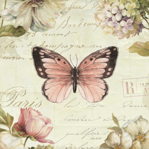 Marche de Fleurs Butterfly I Poster Print by Lisa Audit - Item # VARPDX12235