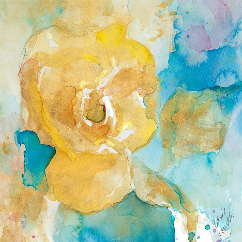 Abstract Vase of Flowers Square Poster Print by Lanie Loreth