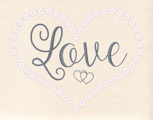 Stitched Love Poster Print by Daniela Santiago - Item # VARPDX40369