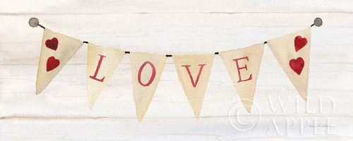Rustic Valentine Banner II Poster Print by Kathleen Parr McKenna - Item # VARPDX46668