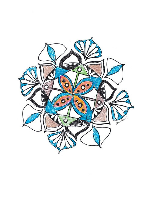 Aqua Mandala Poster Print by Lanie Loreth - Item # VARPDX13080