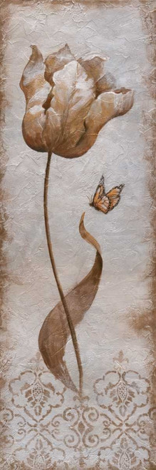 Tulip and Butterfly I Poster Print by Nan - Item # VARPDX12017
