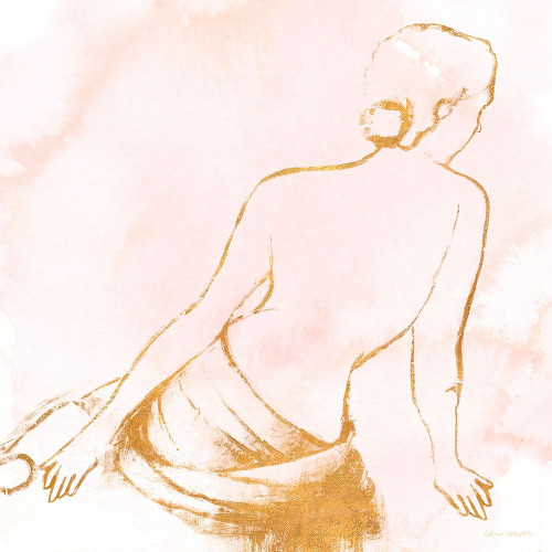 Seated Woman Rose Gold Poster Print by Lanie Loreth - Item # VARPDX6085AF