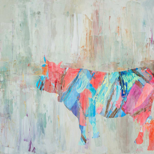 Muted Rhizome Cow Poster Print by Ann Marie Coolick - Item # VARPDX11369P