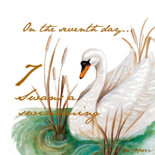 Seven Swans a-Swimming Poster Print by Janice Gaynor - Item # VARPDX9322H