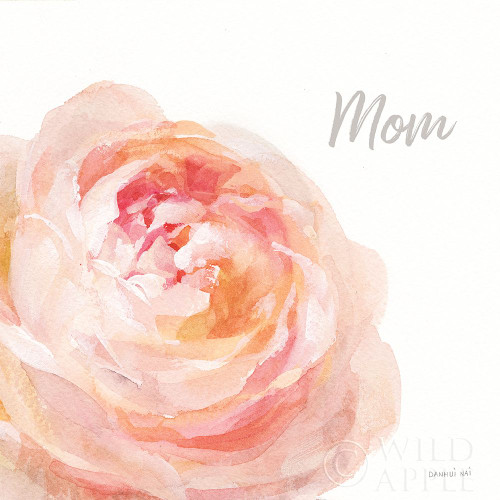 Garden Rose on White Crop II Mom Poster Print by Danhui Nai - Item # VARPDX41682