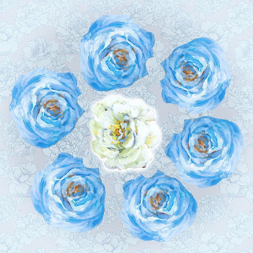 Spring Garden Blues Poster Print by Lanie Loreth - Item # VARPDX13078KF