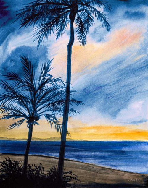 Blue Tropic Nights I Poster Print by Linda Baliko - Item # VARPDX10820A Blue Tropic Nights I Poster Print by Linda Baliko - Item # VARPDX10820A