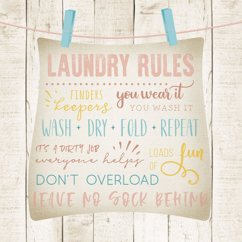 Laundry Rules Poster Print by CAD Designs - Item # VARPDX40364