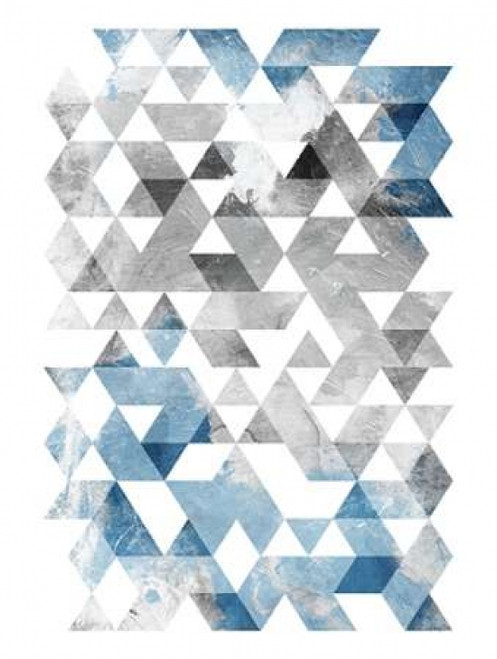 Blue Silver Triangles Mates Poster Print by OnRei - Item # VARPDXONRC048B4
