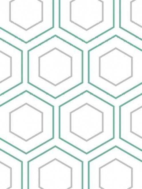 Geo In Teal Poster Print by Sheldon Lewis - Item # VARPDXSLBRC227A