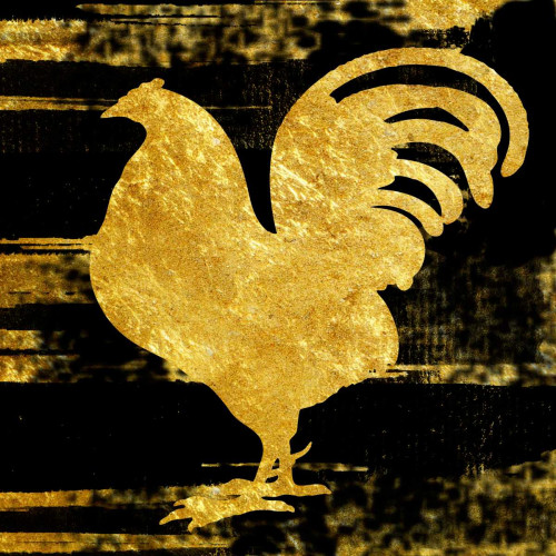 Gold Rush Rooster Poster Print by Sheldon Lewis - Item # VARPDXSLBSQ211B