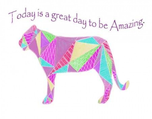 Colorpoly Lion Poster Print by Pam Varacek - Item # VARPDXPV3RC029B2
