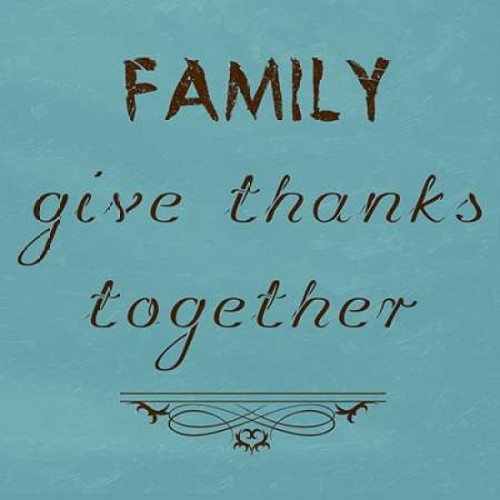 Family Give Thanks Together Poster Print by Sheldon Lewis - Item # VARPDXSLBSQ242B