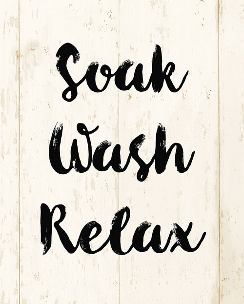 Soak Wash Relax Poster Print by Alicia Vidal - Item # VARPDXAVRC001B