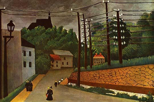 Malakoff.  High quality vintage art reproduction by Buyenlarge.  One of many rare and wonderful images brought forward in time.  I hope they bring you pleasure each and every time you look at them. Poster Print by Henri Rousseau - Item # VARBLL058761