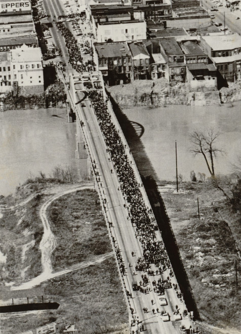 Edmund Pettus Bridge In Selma Alabama. The Bridge Became The Symbol As Well As A Battle Ground Between Protestors And Alabama Police In March 1965. The Selma Campaign Was Timed To Pressure Congress To The Pass Voting Rights Act Of - Item # VAREVCHISL