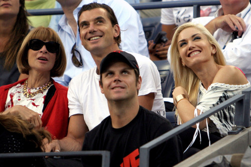Anna Wintour, Gavin Rossdale, Gwen Stefani In Attendance For Us Open 2009 Tennis Tournament - Sun, Usta Billie Jean King National Tennis Center, Flushing Meadows, Ny September 13, 2009. Photo By Jared GruenwaldEverett Collection - Item # VAREVC0913SP