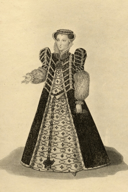 Catherine De Medici, 1519-1589. Born Caterina Maria Romola De Medici. Queen Of France, Wife Of Henry Ii Of France. Photo-Etching From An Old Print. From The Book _ Lady Jackson?S Works X. The First Of The Bourbons Ii? Published London 1899. PosterPri