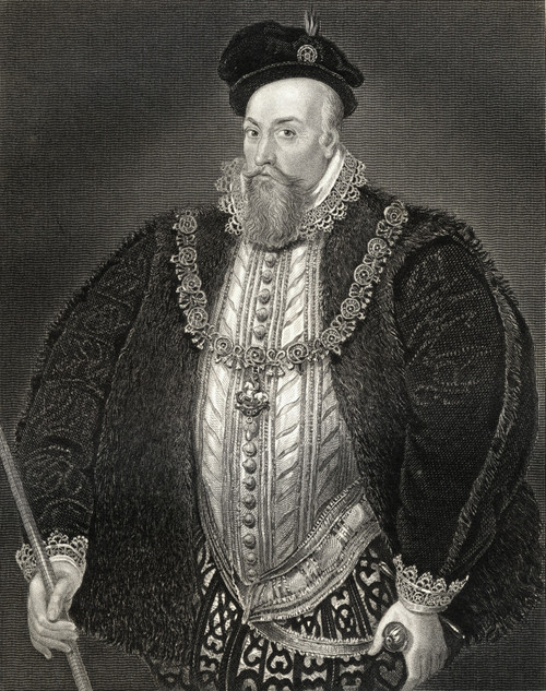 Robert Dudley Earl Of Leicester, Baron Denbigh, Also Called Sir Robert Dudley, 1532/33 _ 1588. English Political And Military Leader, Favourite Of Elizabeth I. From The Book _Lodge?S British Portraits? Published London 1823. PosterPrint - Item # VARD