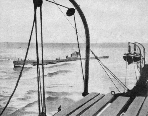 World War I: U-Boat, 1915. /Nthe German Submarine, U29, Photographed From The Deck Of The British Ss Headlands, Moments Before The Headlands Sunk From A Torpedo Launched By U29, Off The Coast Of England, 12 March 1915. Poster Print by Granger Collect