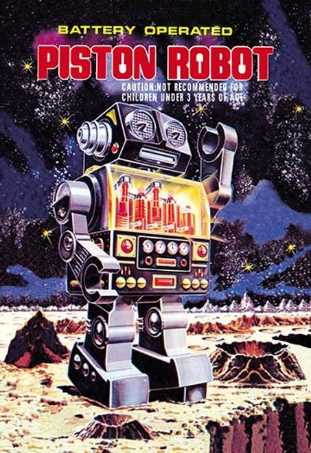1960's tin toy box artwork made for Noguchi for the