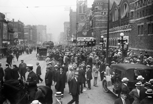 Presidential Campaign, 1912. /Ncrowds Gathered Outside The Chicago Coliseum In Chicago, Illinois, During The Republican National Convention In June 1912, At Which President William Howard Taft Was Nominated For Another Term. Poster Print by Granger C