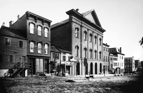 Washington: Ford'S Theatre. /Na View Of Ford'S Theatre, Site Of The Assassination Of President Abraham Lincoln In 1865, And Adjacent Buildings On 10Th Street Northwest In Washington, D.C. Photographed By Mathew Brady, C1875. Poster Print by Granger C