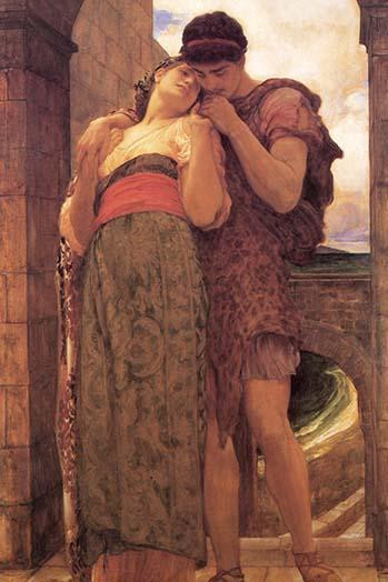 Wedded.  High quality vintage art reproduction by Buyenlarge.  One of many rare and wonderful images brought forward in time.  I hope they bring you pleasure each and every time you look at them. Poster Print by Frederick Leighton - Item # VARBLL0587
