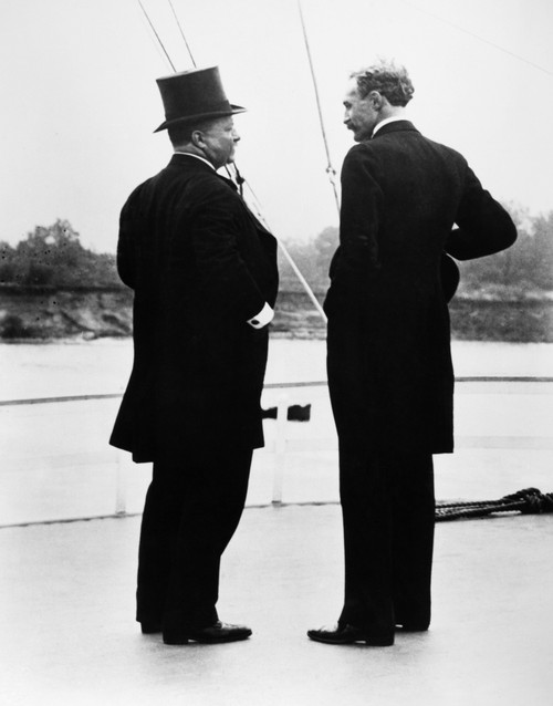 Roosevelt & Gifford, 1907. /Npresident Theodore Roosevelt And Chief Of The U.S. Forest Service Giffort Pinchot On The River Steamer 'Mississippi' On A Trip Of The Inland Waterways. Photograph, October 1907. Poster Print by Granger Collection - Item #