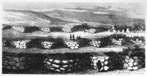 Peru: Sacsayhuaman, 1869. /Nthe Partly Excavated Inca Fortress At Sacsayhuaman Near Cuzco, Peru, 3,555 Meters Above Sea Level. Wood Engraving From 'Voyage � Travers L'Am_Rique Du Sud' (Travels In South America) By Laurent Saint Cricq, Paris, 1869. Po