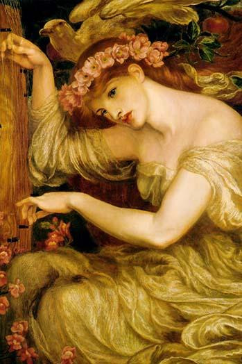 A Sea Spell.  High quality vintage art reproduction by Buyenlarge.  One of many rare and wonderful images brought forward in time.  I hope they bring you pleasure each and every time you look at them. Poster Print by Dante Gabriel Rossetti - Item # V