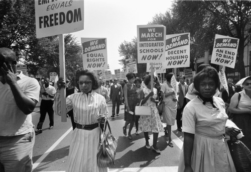 March On Washington, 1963. /Npicketers Carrying Signs Calling For Equal Rights, Integrated Schools, And Decent Housing At The March On Washington, 28 August 1963. Photographed By Warren K. Leffler. Poster Print by Granger Collection - Item # VARGRC01 March On Washington, 1963. /Npicketers Carrying Signs Calling For Equal Rights, Integrated Schools, And Decent Housing At The March On Washington, 28 August 1963. Photographed By Warren K. Leffler. Poster Print by Granger Collection - Item # VARGRC01