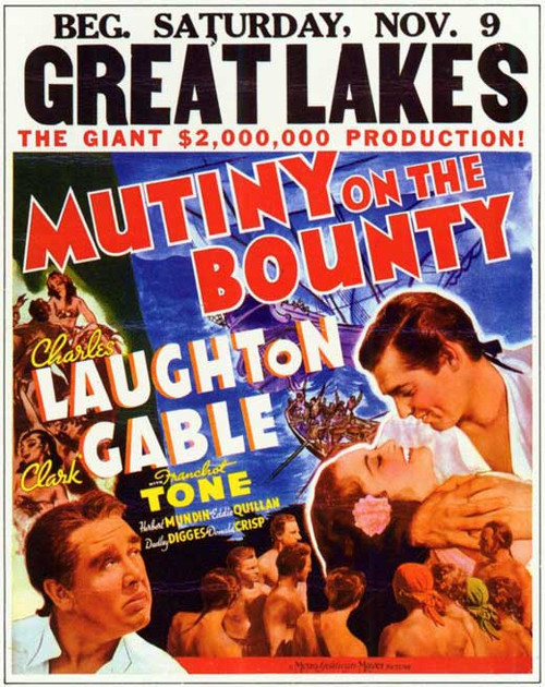 Mutiny on the Bounty Movie Poster (11 x 17) - Item # MOVID1986