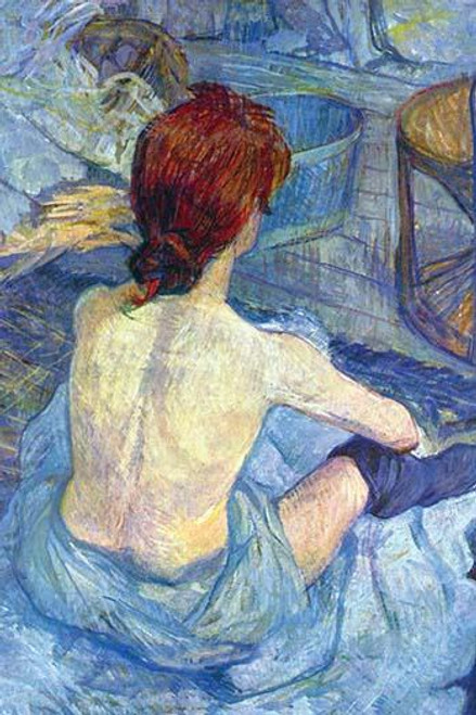 Rousse the Toilet .  High quality vintage art reproduction by Buyenlarge.  One of many rare and wonderful images brought forward in time.  I hope they bring you pleasure each and every time you look at them. Poster Print by Toulouse-Lautrec - Item #