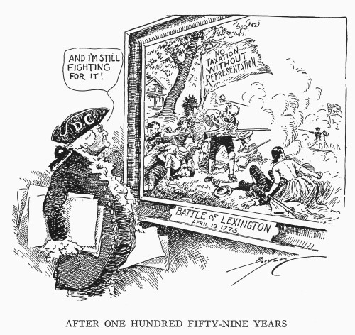 Taxation Cartoon, 1934. /N'After One Hundred Fifty-Nine Years.' American Cartoon By Clifford K. Berryman, 1934, On The Injustice Of The District Of Columbia'S Lack Of Representation In The U.S. Congress. Poster Print by Granger Collection - Item # VA Taxation Cartoon, 1934. /N'After One Hundred Fifty-Nine Years.' American Cartoon By Clifford K. Berryman, 1934, On The Injustice Of The District Of Columbia'S Lack Of Representation In The U.S. Congress. Poster Print by Granger Collection - Item # VA