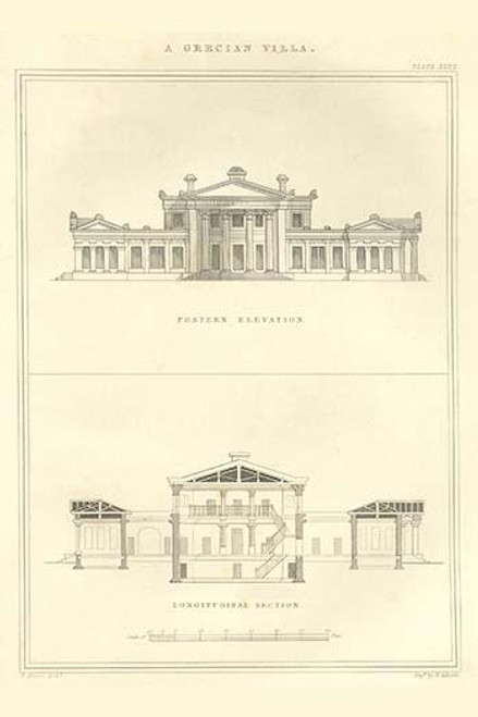 Greek Villa.  High quality vintage art reproduction by Buyenlarge.  One of many rare and wonderful images brought forward in time.  I hope they bring you pleasure each and every time you look at them. Poster Print by Richard  Brown - Item # VARBLL058