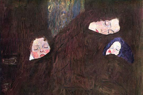 Mother with Children   .  High quality vintage art reproduction by Buyenlarge.  One of many rare and wonderful images brought forward in time.  I hope they bring you pleasure each and every time you look at them. Poster Print by Gustav  Klimt - Item