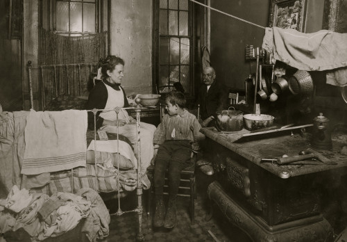 Jimmie Chinquanana, 11 Hamilton Street, New York. In dark, inner room of his home, in the rear of their store. He is the ninth child, six of whom are dead. Father abused the wife; drinks. Boy below grade; is bad at times. Poster Print - Item # VARBLL