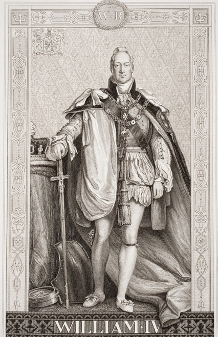 William Iv 1765-1837. King Of Great Britain And Ireland And King Of Hanover 1830-1837. Engraved By A Krausse Drawn By J L Williams After Sir David Wilkie. From The Book _Illustrations Of English And Scottish History? Volume Ii PosterPrint - Item # VA