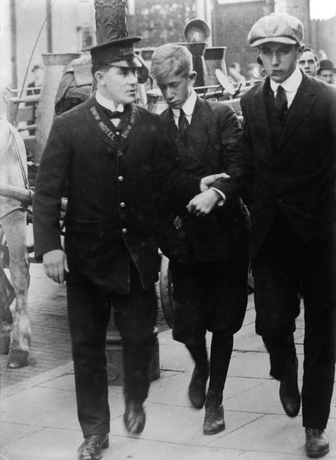 Lusitania Victims, 1915. /Ntwo Brothers Rescued From The Wreck Of The Cunard Steamship 'Lusitania,' Which Was Sunk By German Torpedos Near The Irish Coast, 7 May 1915. Photographed On 24 May 1915. Poster Print by Granger Collection - Item # VARGRC011